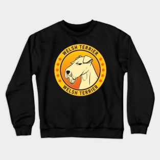 Welsh Terrier Dog Portrait Crewneck Sweatshirt